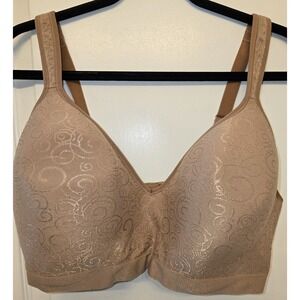 Bali Bra 42DD Wirefree Comfort Revolution Convertible Full Coverage‎ Brown Swirl